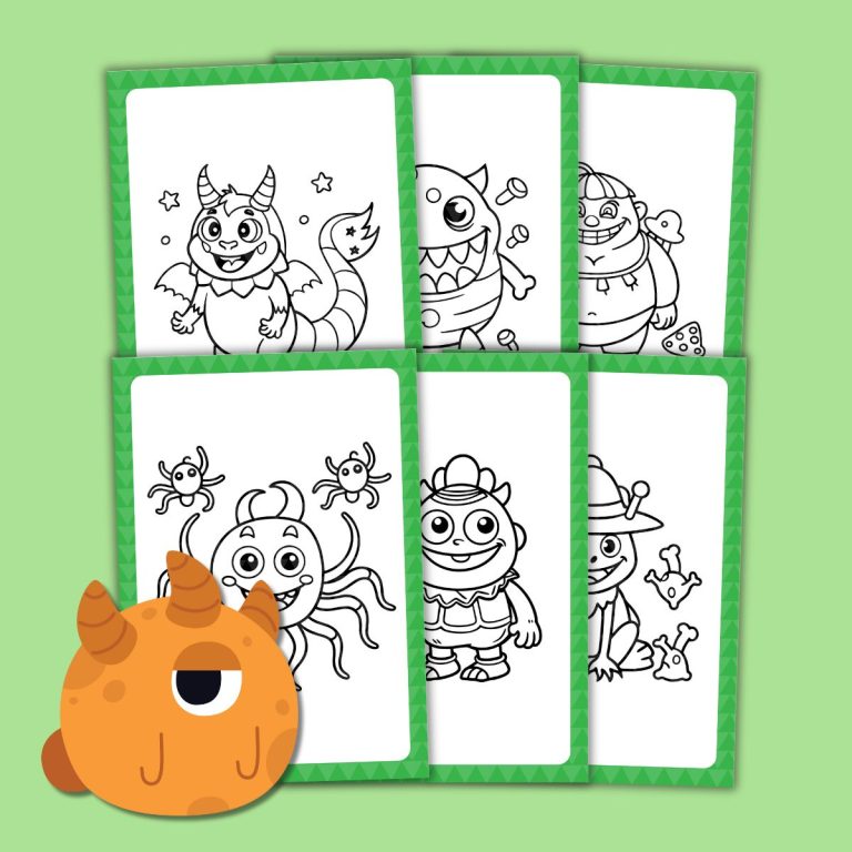 Free Creepy Monsters Coloring Pages for Kids