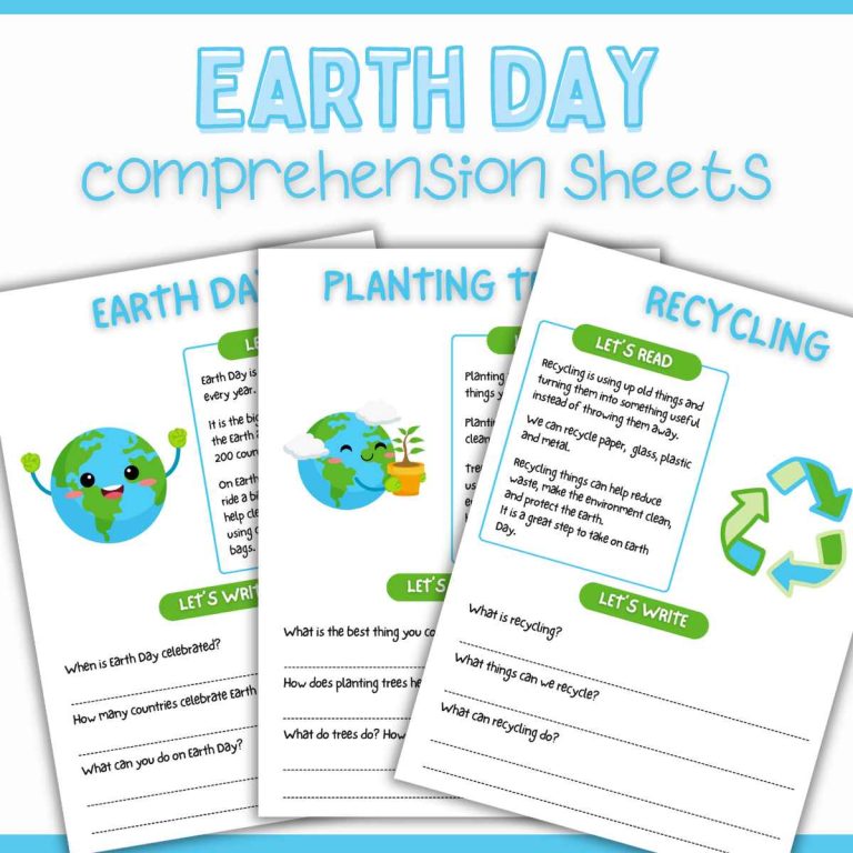 Earth Day Writing Comprehension