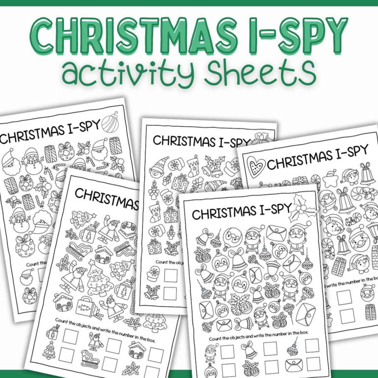 Christmas I-Spy Sheets