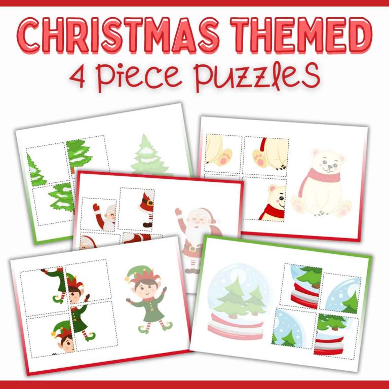 4-Piece Christmas Puzzles