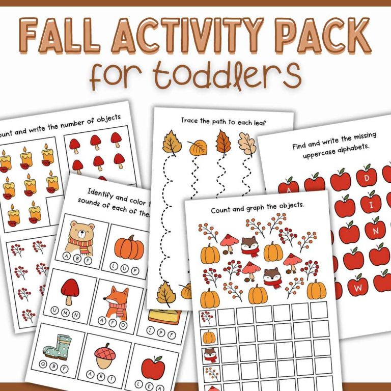 Fall Activity Pack for Toddlers