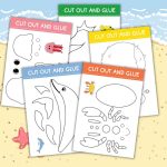 Sea Animals Cut and Paste - A Toddler With a Pencil